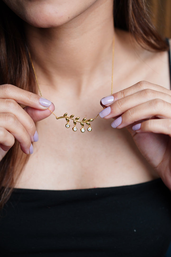 Catterpillar Gold Plated Pendant With Chain