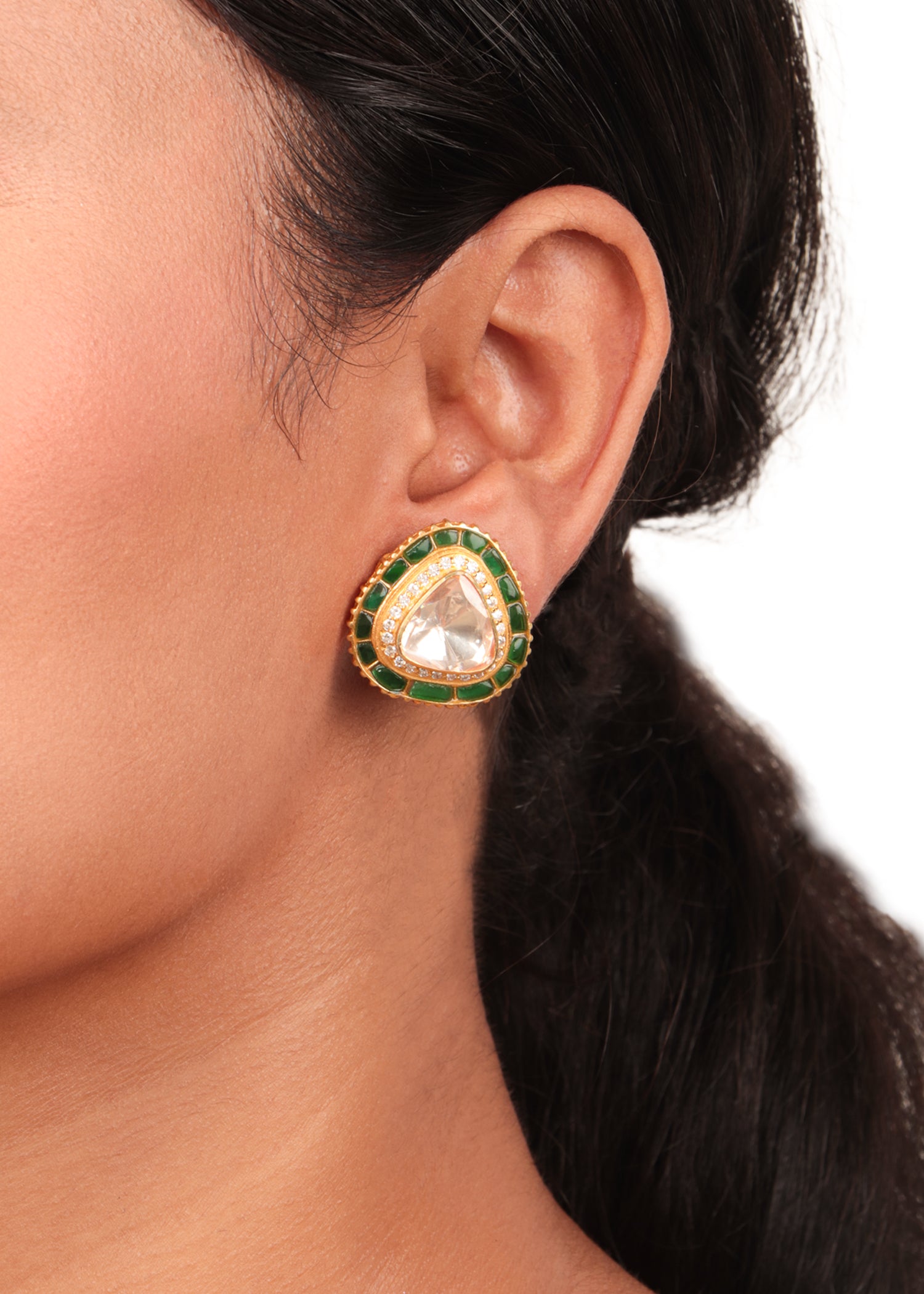 Buy Big Green Earrings , Green Fuchsia Earrings , Large Green Ab Earrings , Large  Green Rhinestone Earrings , Crystal Chandelier Online in India - Etsy