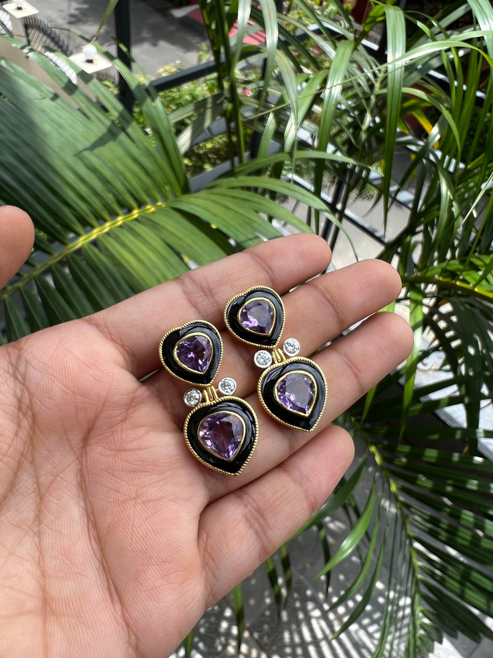 Zoie Amethyst Earrings