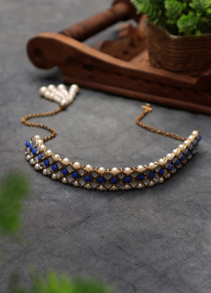 Kundan-Marsala Stone Choker Necklace