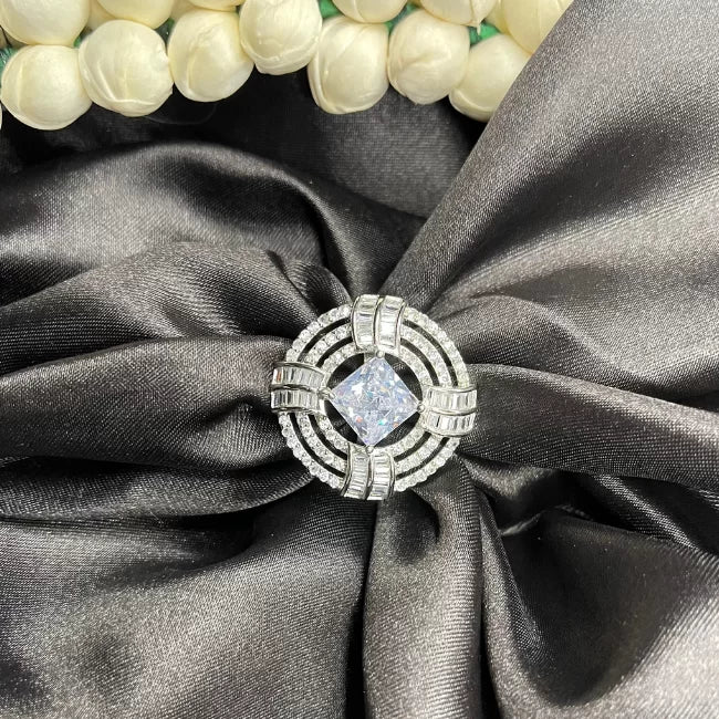 Flora White Diamond Ring