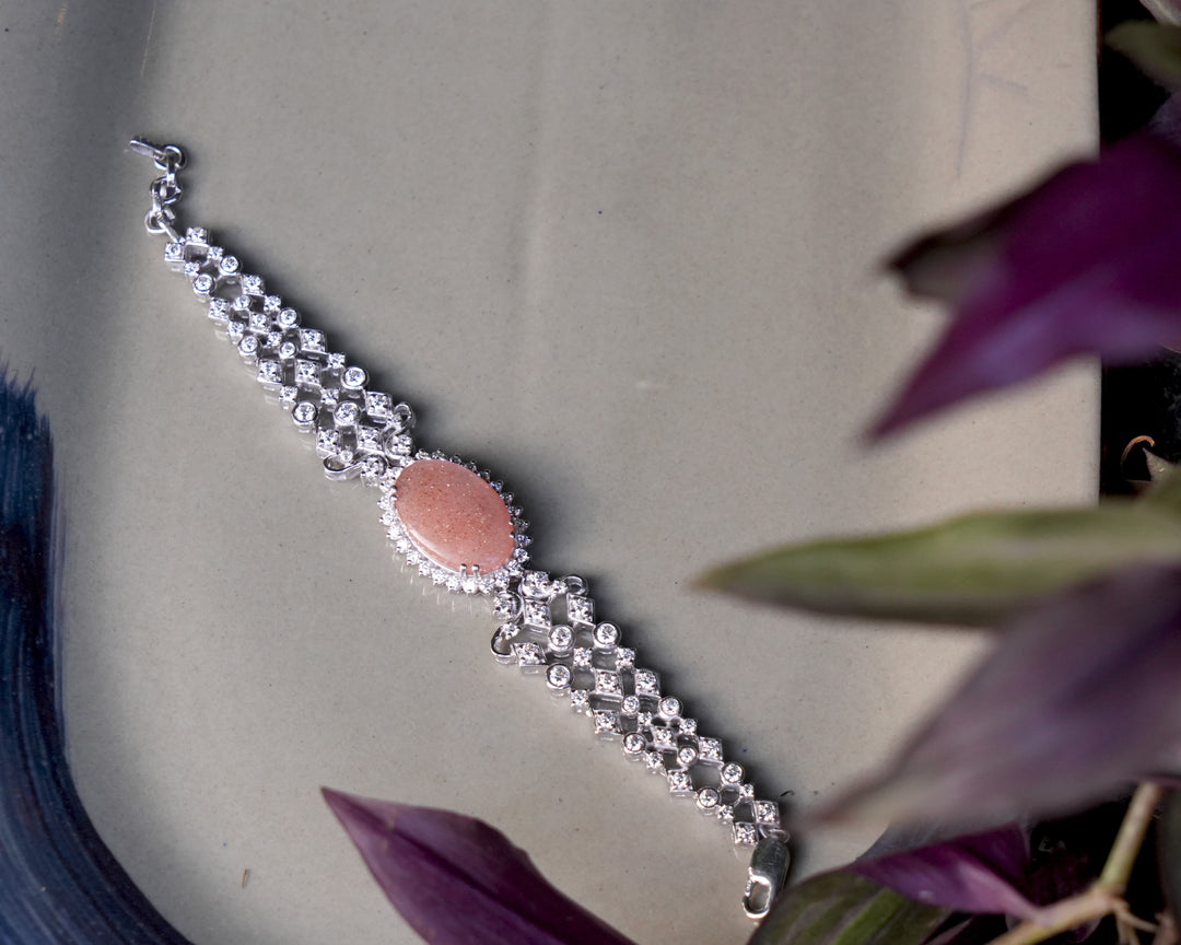 Peach moonstone Bracelet