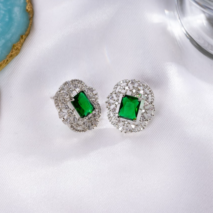 Vintage Square  Earring