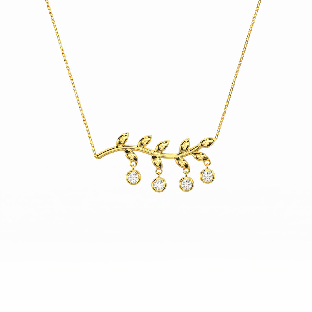 Catterpillar Gold Plated Pendant With Chain