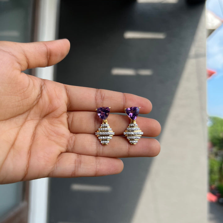 Amethyst Drop Earrings