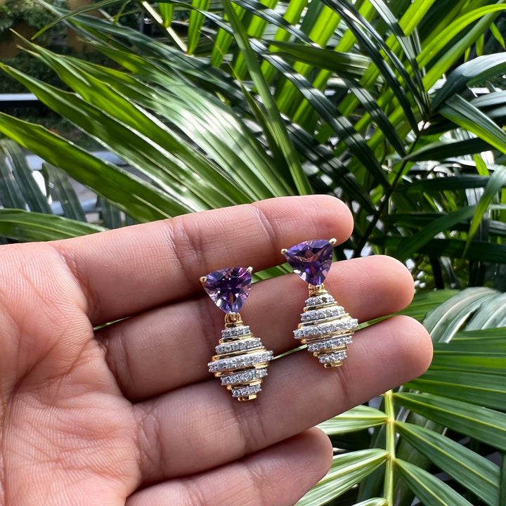 Amethyst Drop Earrings