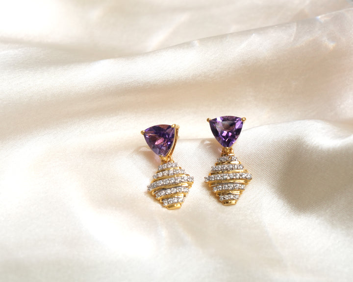 Amethyst Drop Earrings