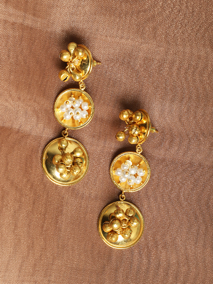 3- drop Pearl earrings