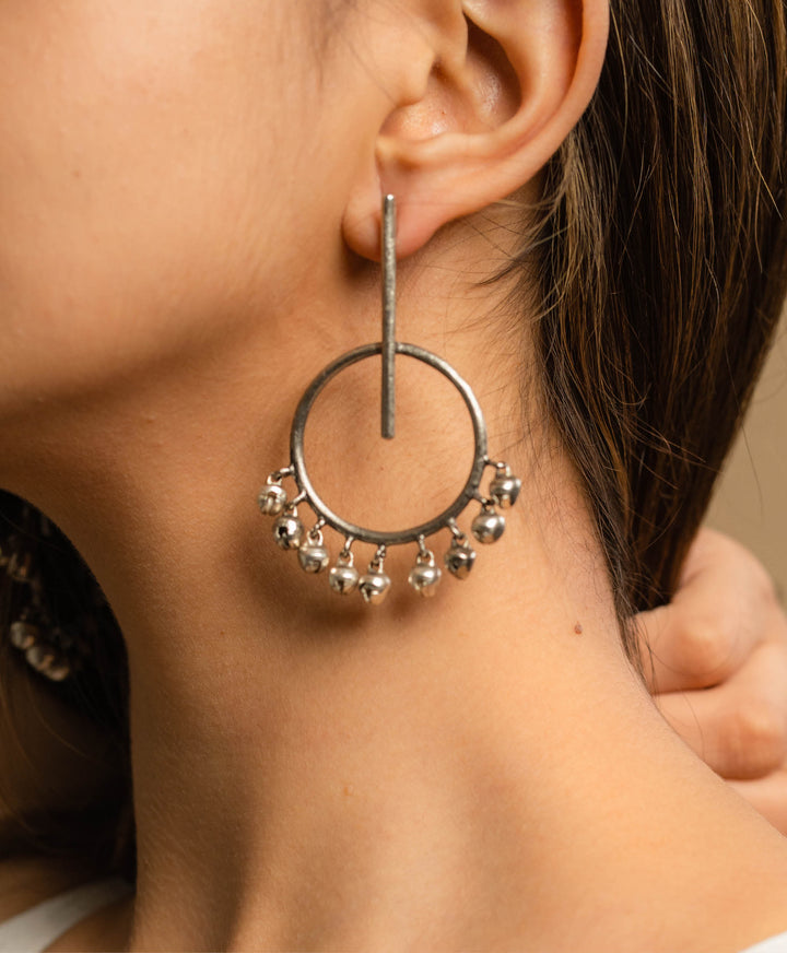 Stick and Circle Earrings
