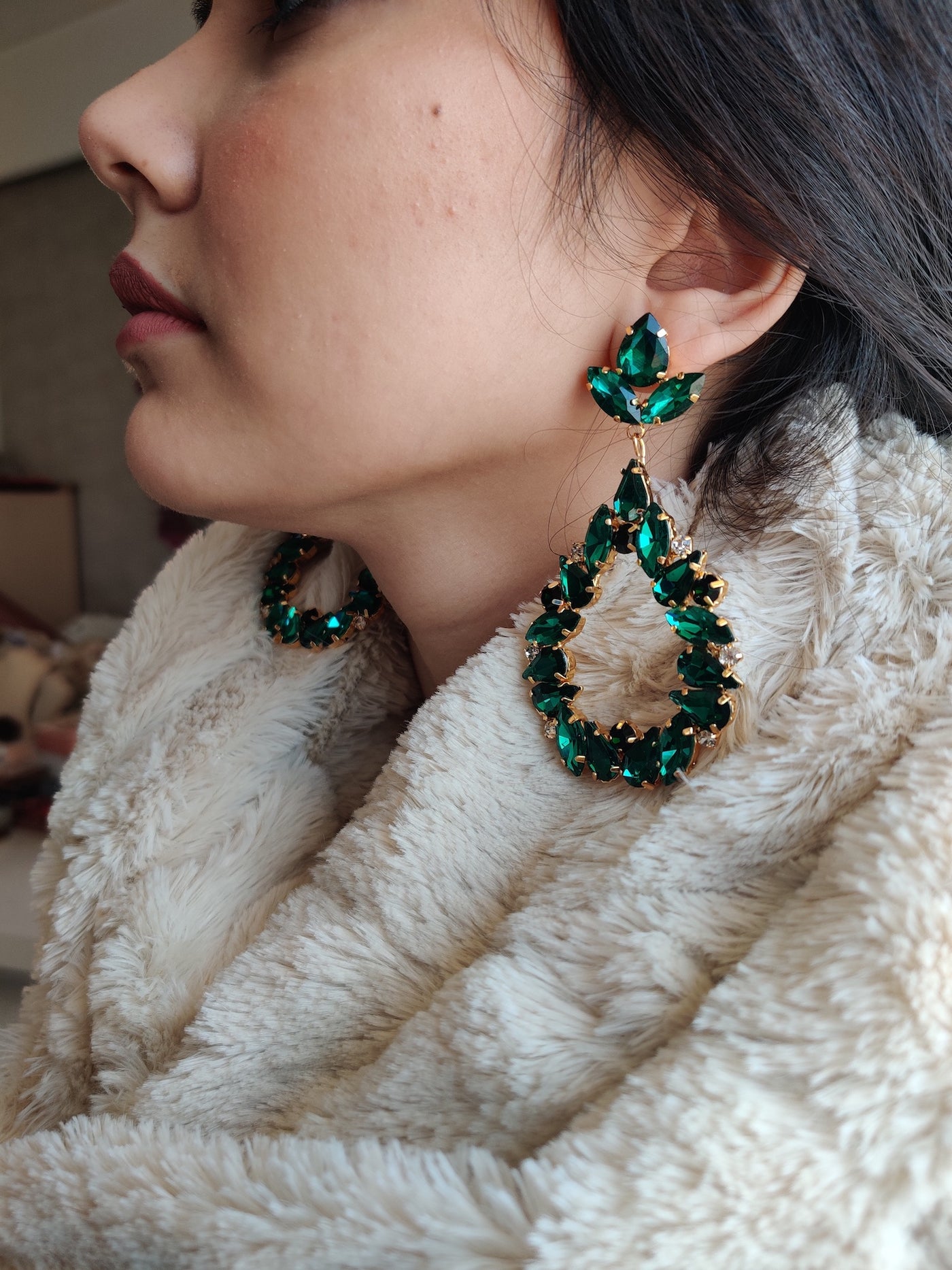 Crystal Taala Earrings