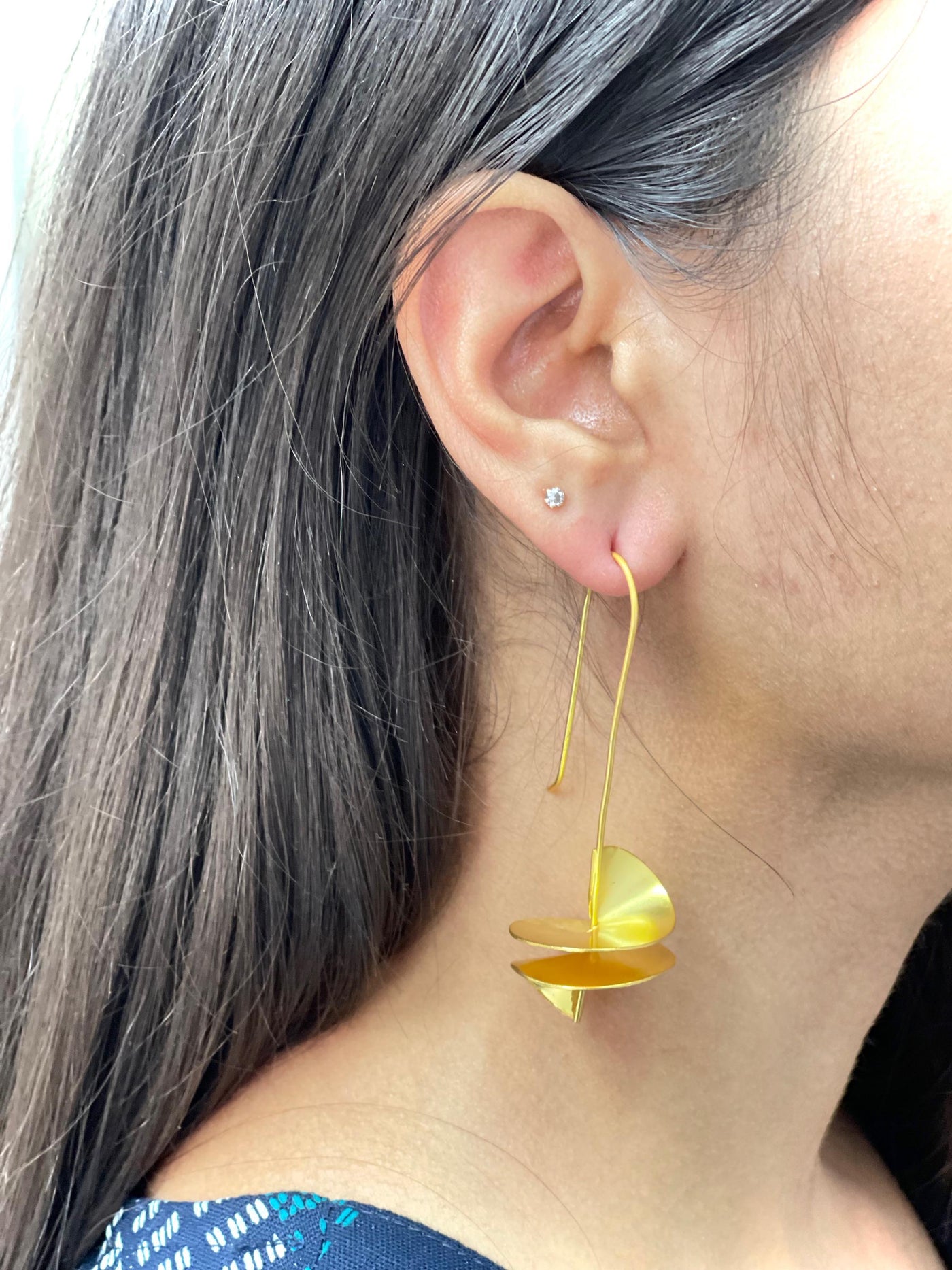 Golden Twist Earring