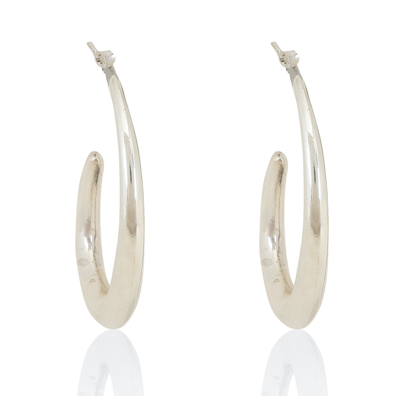Glossy Curved Earrings