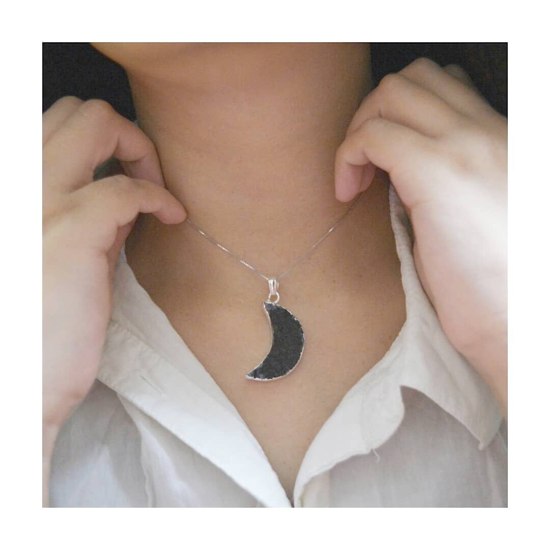 Moon Druze Necklace