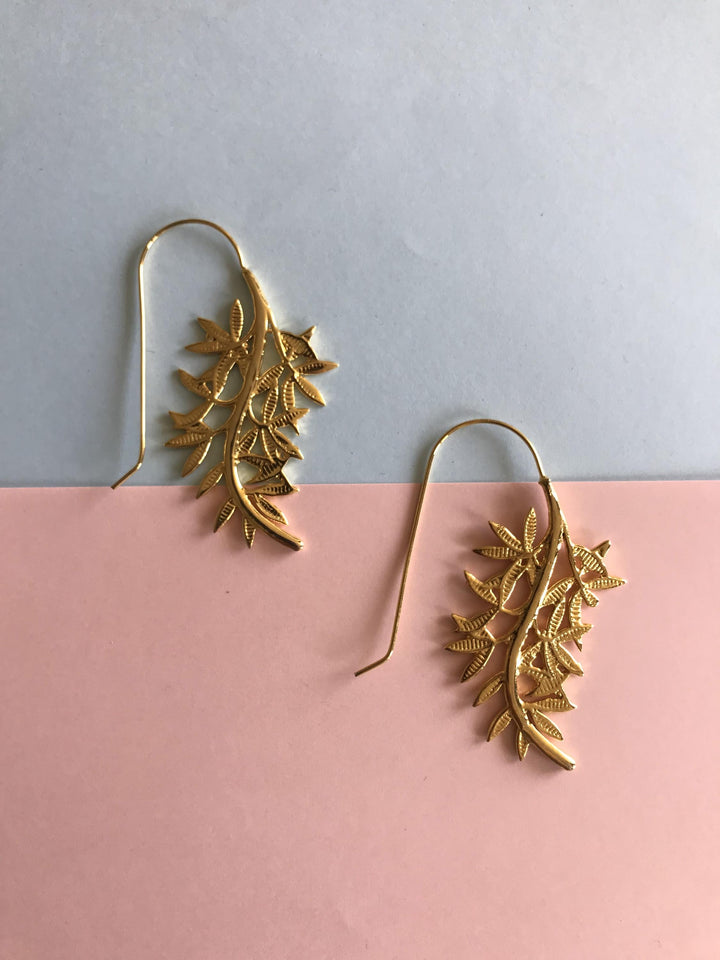 Olive Branches Earrings