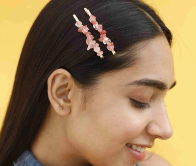 Strawberry Delight Hair Pins  Set of 2