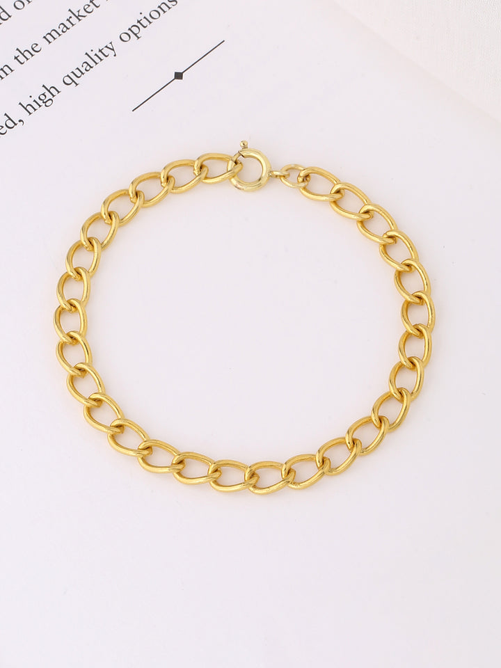 Cable link chain bracelet