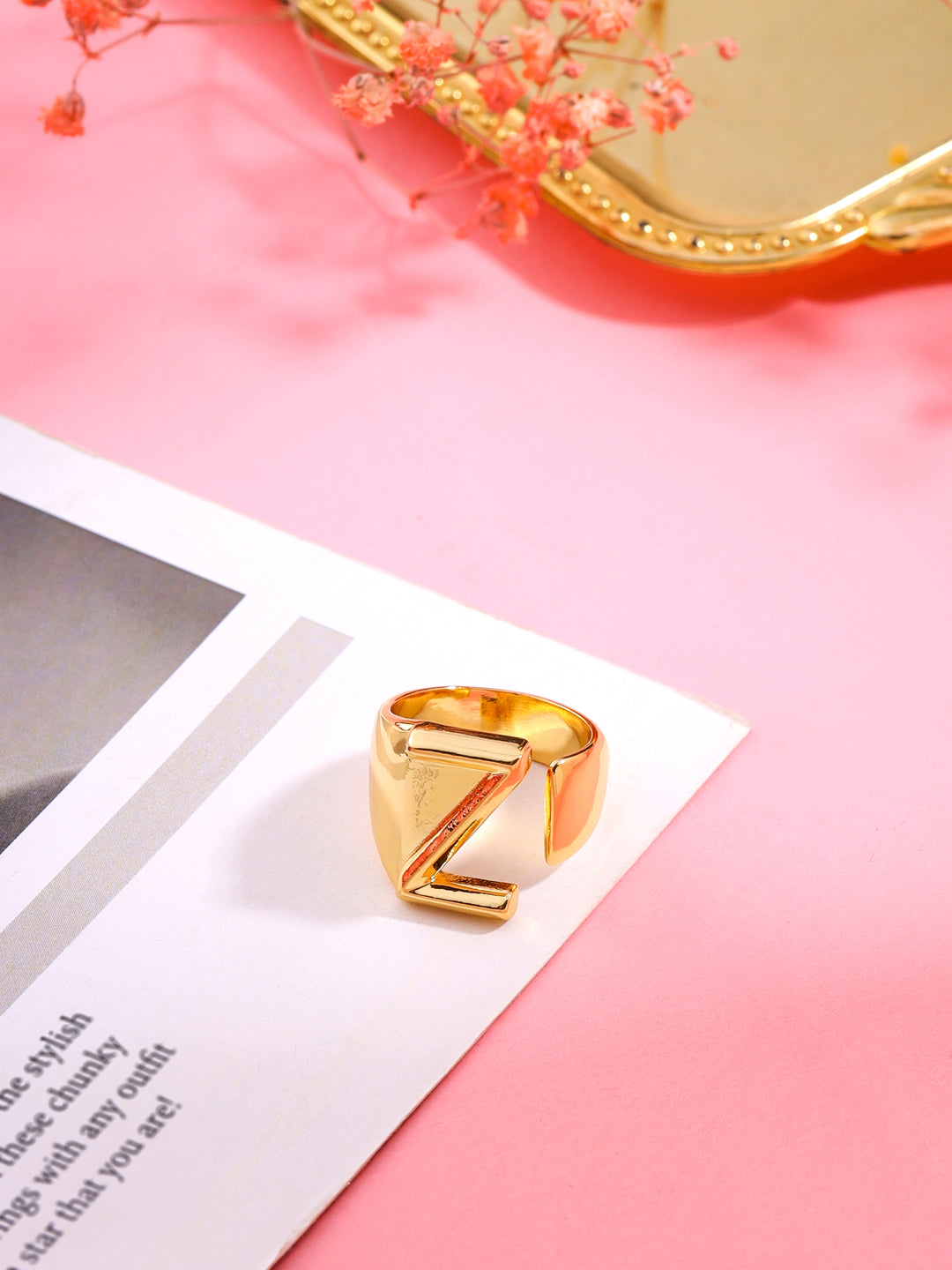 Amazon.com: Sonia Jewels Size- 4-14k Yellow Gold Initial Letter Ring K:  Clothing, Shoes & Jewelry