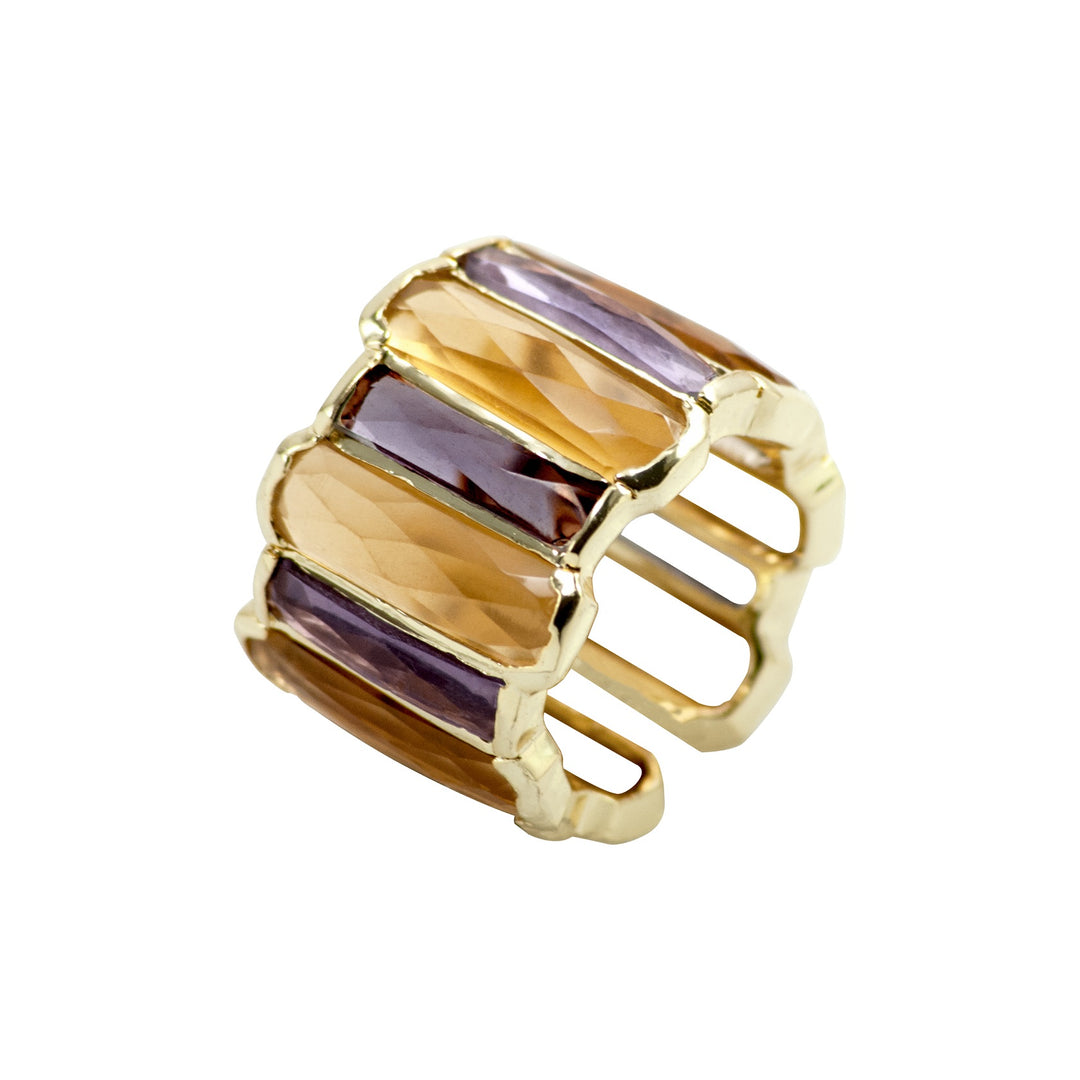 Mohini Gold and Purple Ring