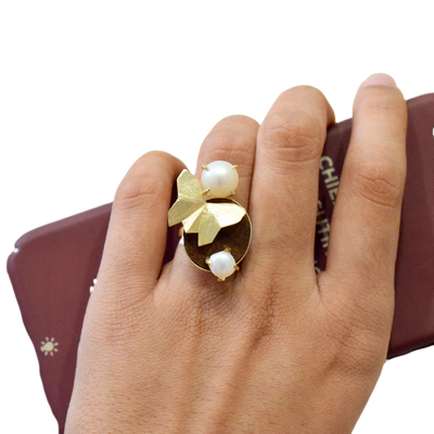 Butterfly Ring - Pearl